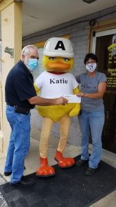 Katie's August donation